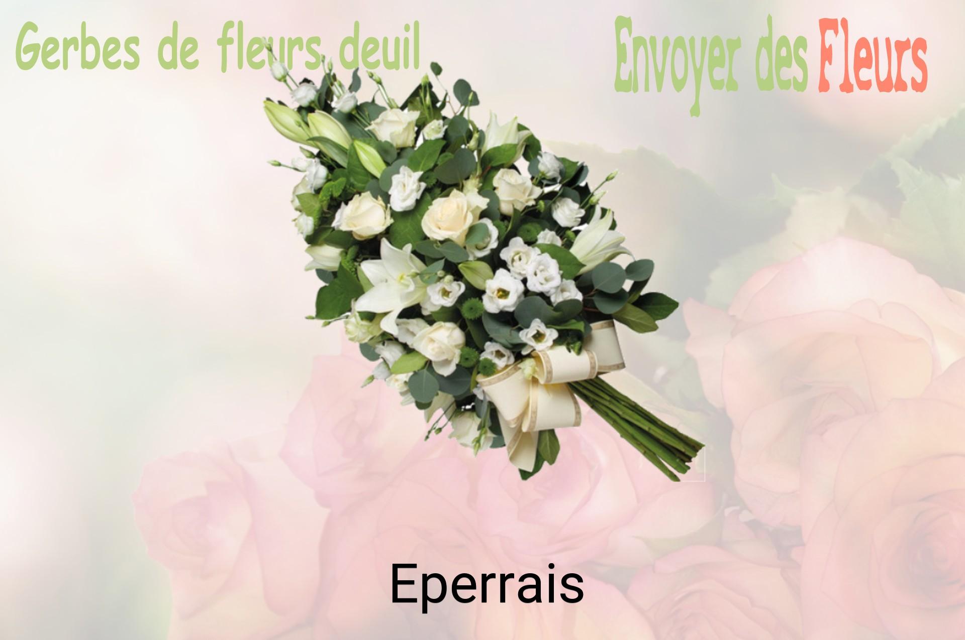 Gerbe de fleurs de deuil livrée à Eperrais